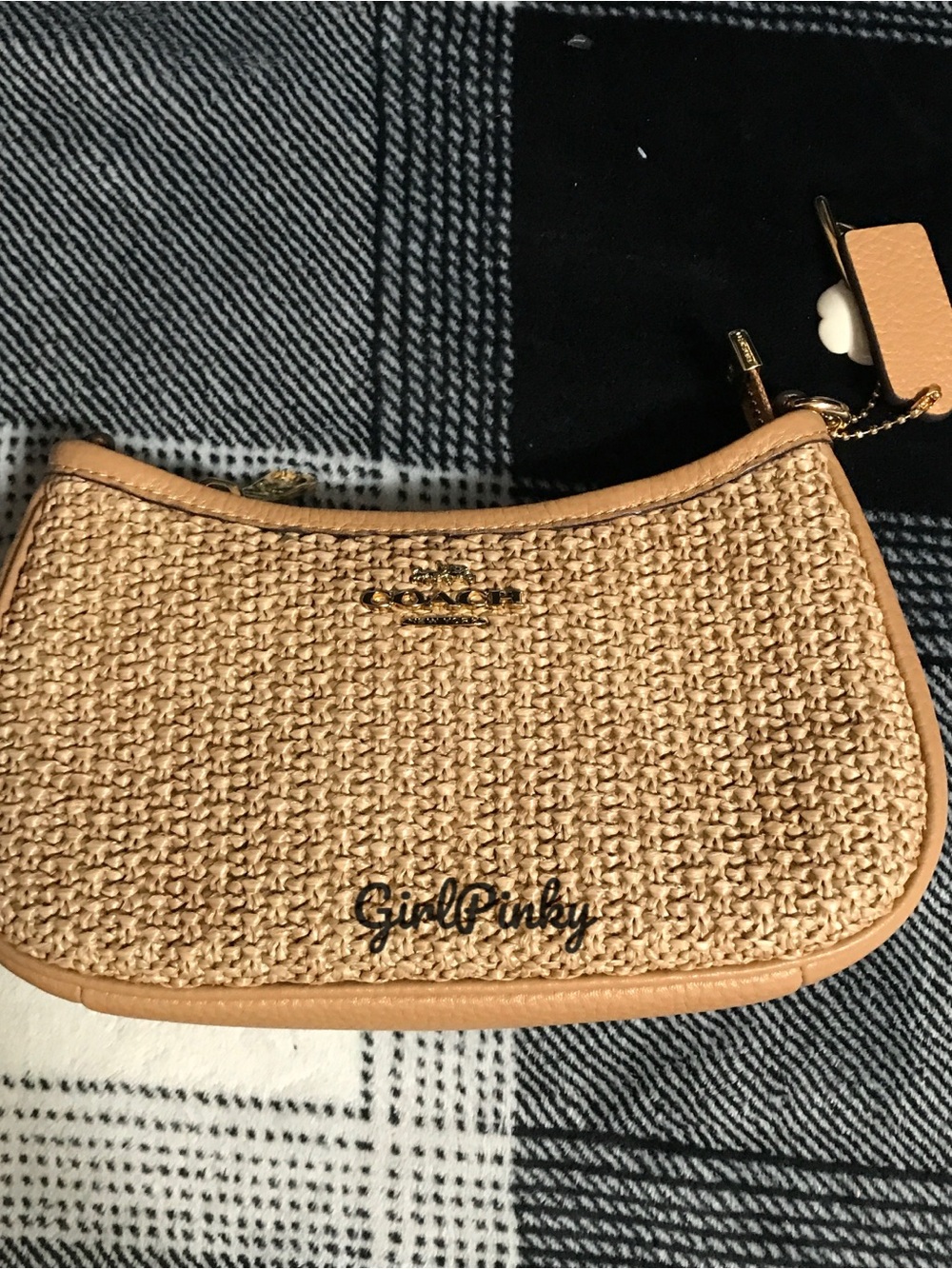 COACH Teri Shoulder Bag With Charm CEC43 straw/Im/Toast NEW RELEASE WITH TAGS!! - Picture 3 of 8